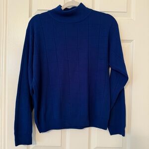 Dressbarn Deep Blue Knit Sweater cozy layer fall winter